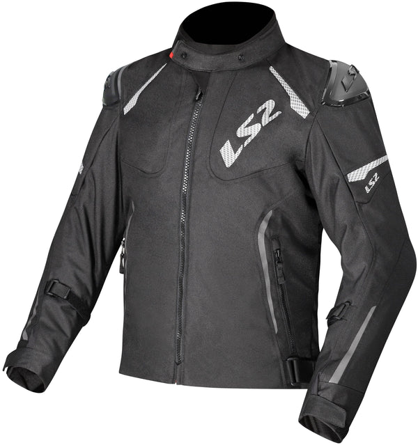 LS2 Zoom Man Schwarz Motorradjacke