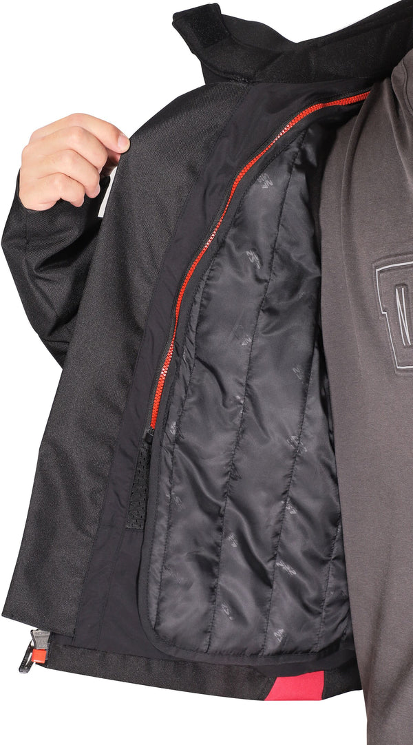 LS2 Zoom Man Schwarz Motorradjacke