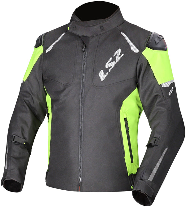 LS2 Zoom Man Schwarz Gelb Motorradjacke
