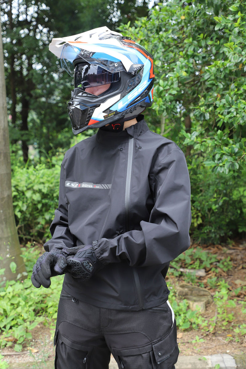 LS2 X-Master Man Zwart Groen Grijs Motorjas – foto 4