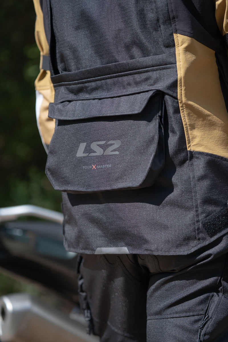 LS2 X-Master Man Zand Zwart Grijs Motorjas – foto 5