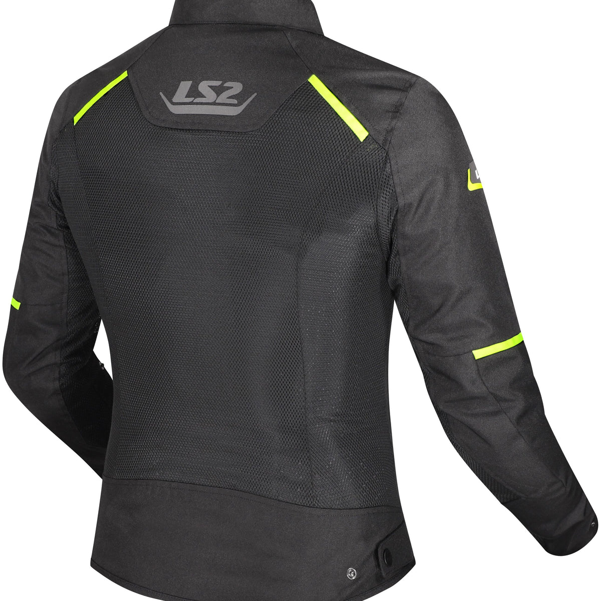LS2 Breeze Lady Zwart Geel Motorjas – foto 2