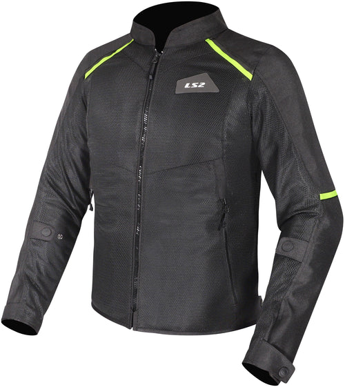LS2 Breeze Man Schwarz Gelb Motorradjacke