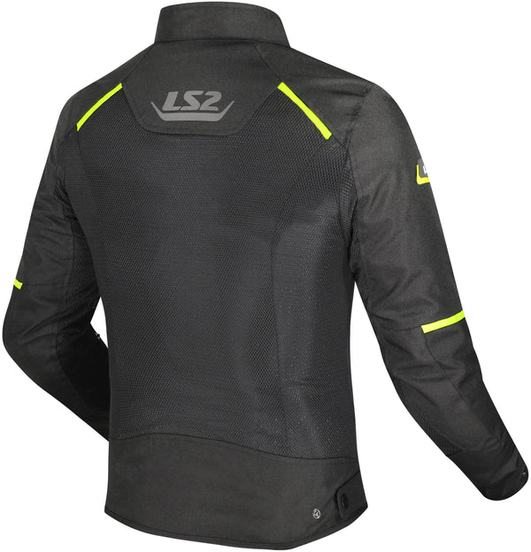 LS2 Breeze Man Schwarz Gelb Motorradjacke