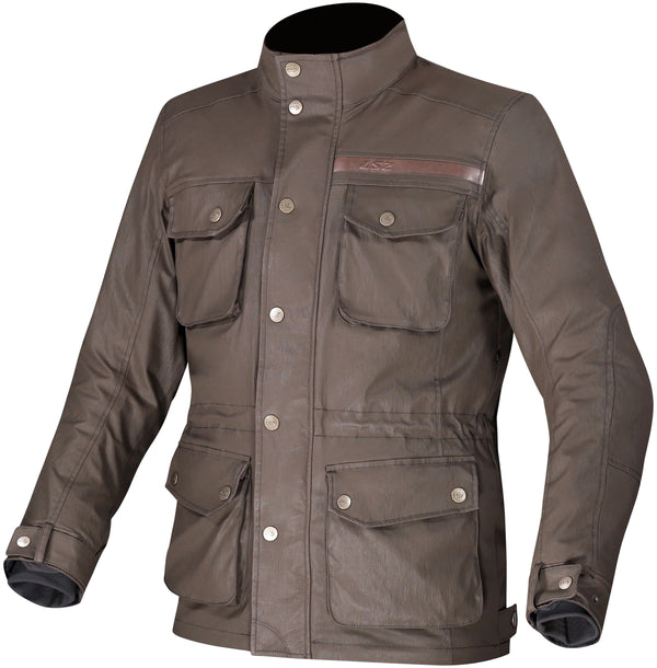 LS2 Liberty Man Braune Motorradjacke