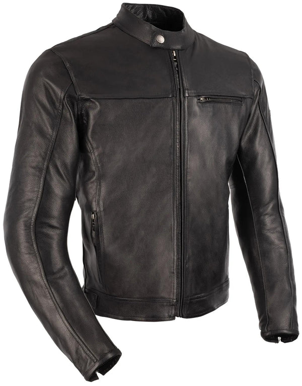 Oxford Walton 2.0 Leren motorjas Heren - Zwart
