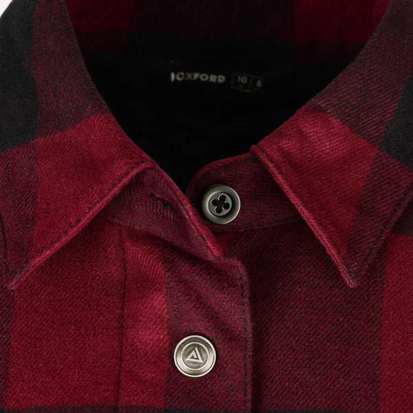 Oxford Kickback 2.0 Shirt Motorjas Dames - Rood