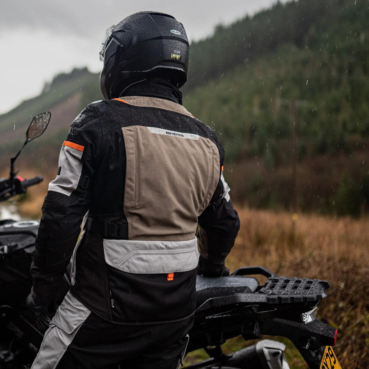 Oxford Stormland Motorjas Heren - Desert/Zwart/Oranje - foto 4
