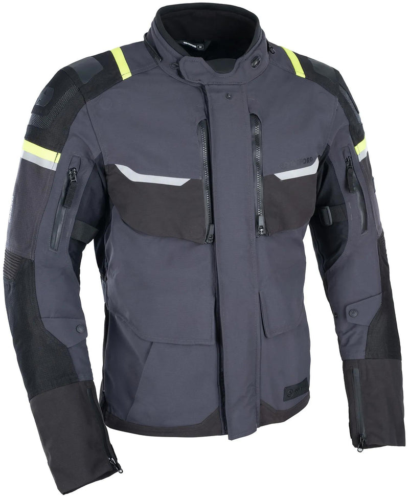 Oxford Stormland Motorjas Heren - Grijs/Zwart/Fluo