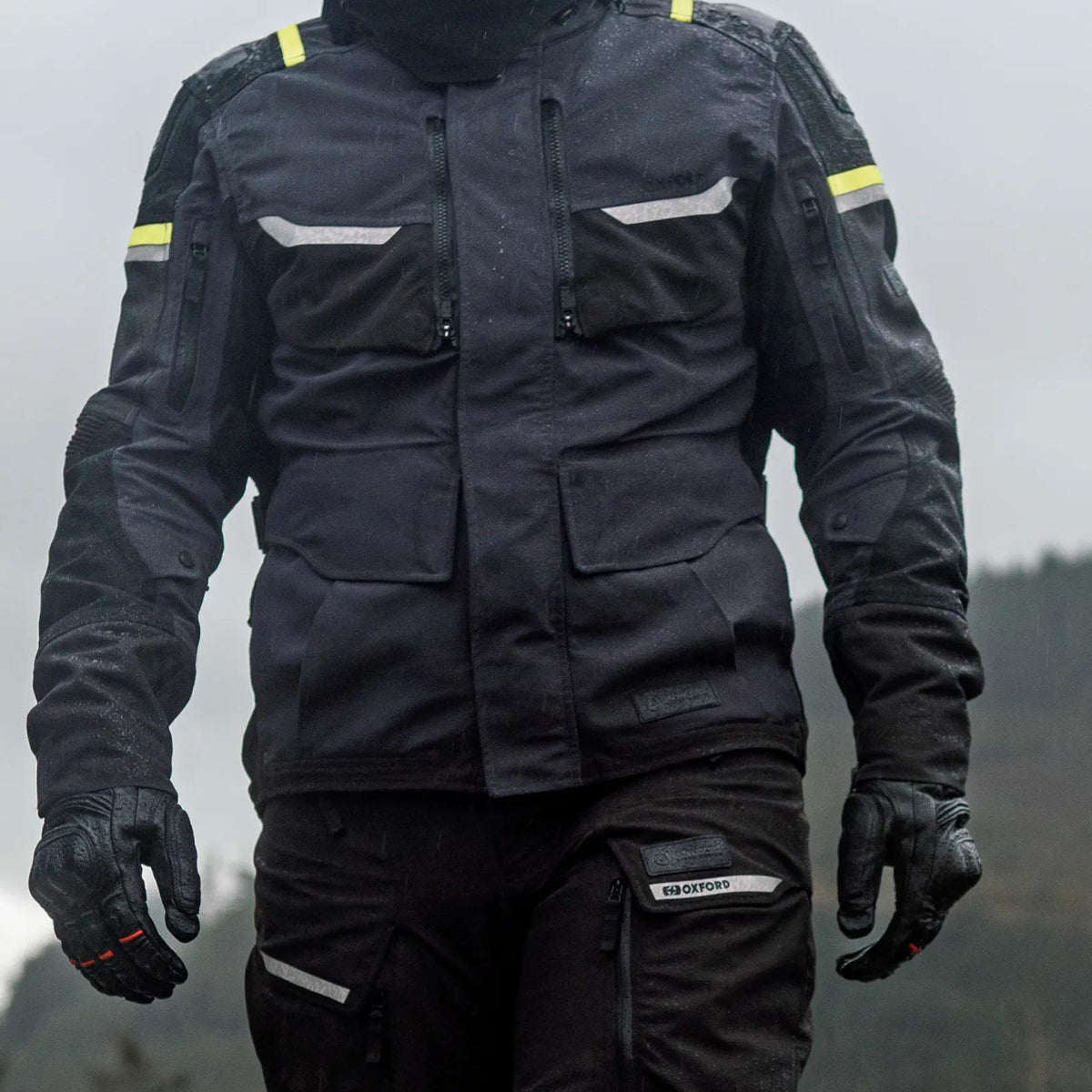 Oxford Stormland Motorjas Heren - Grijs/Zwart/Fluo - foto 9