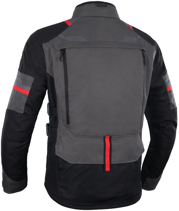Oxford Rockland Motorjas Heren - Antraciet/Zwart/Rood