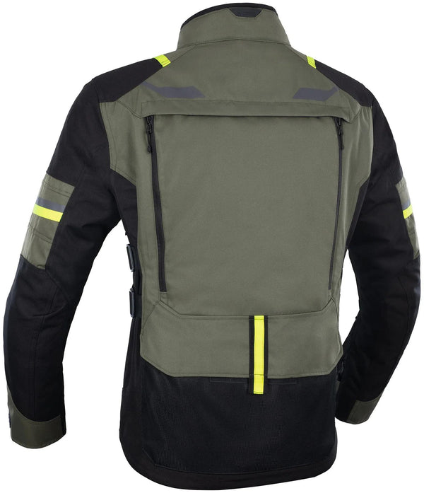 Oxford Rockland Motorjas Heren - Kaki/Zwart/Fluo