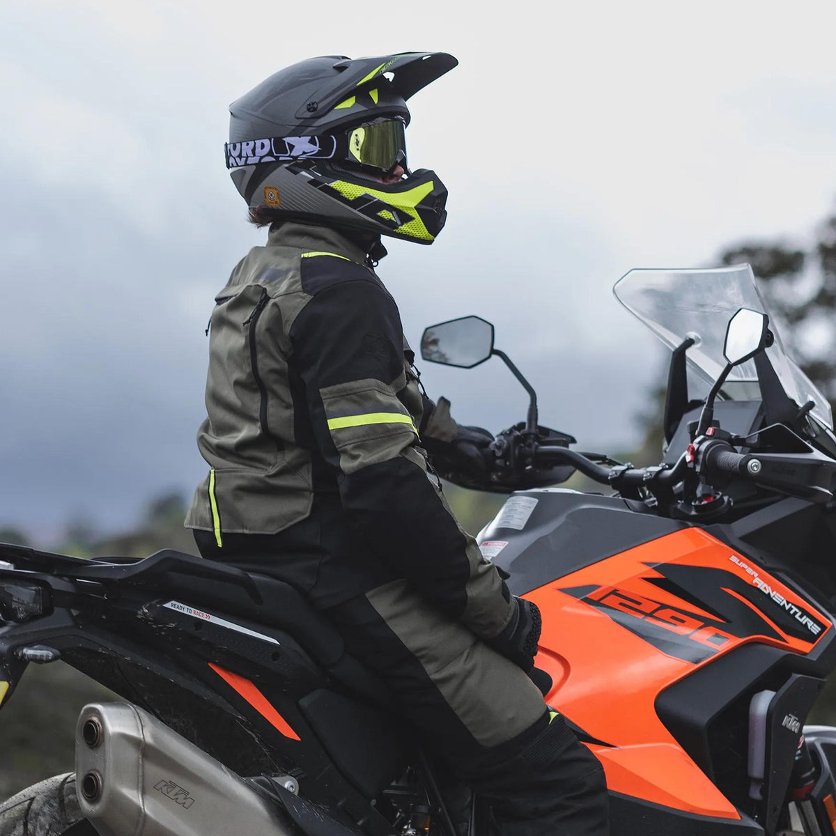 Oxford Rockland Motorjas Heren - Kaki/Zwart/Fluo - foto 7