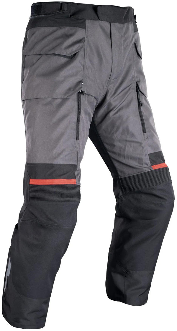 Oxford Rockland Motorbroek Heren - Antraciet/Zwart/Rood