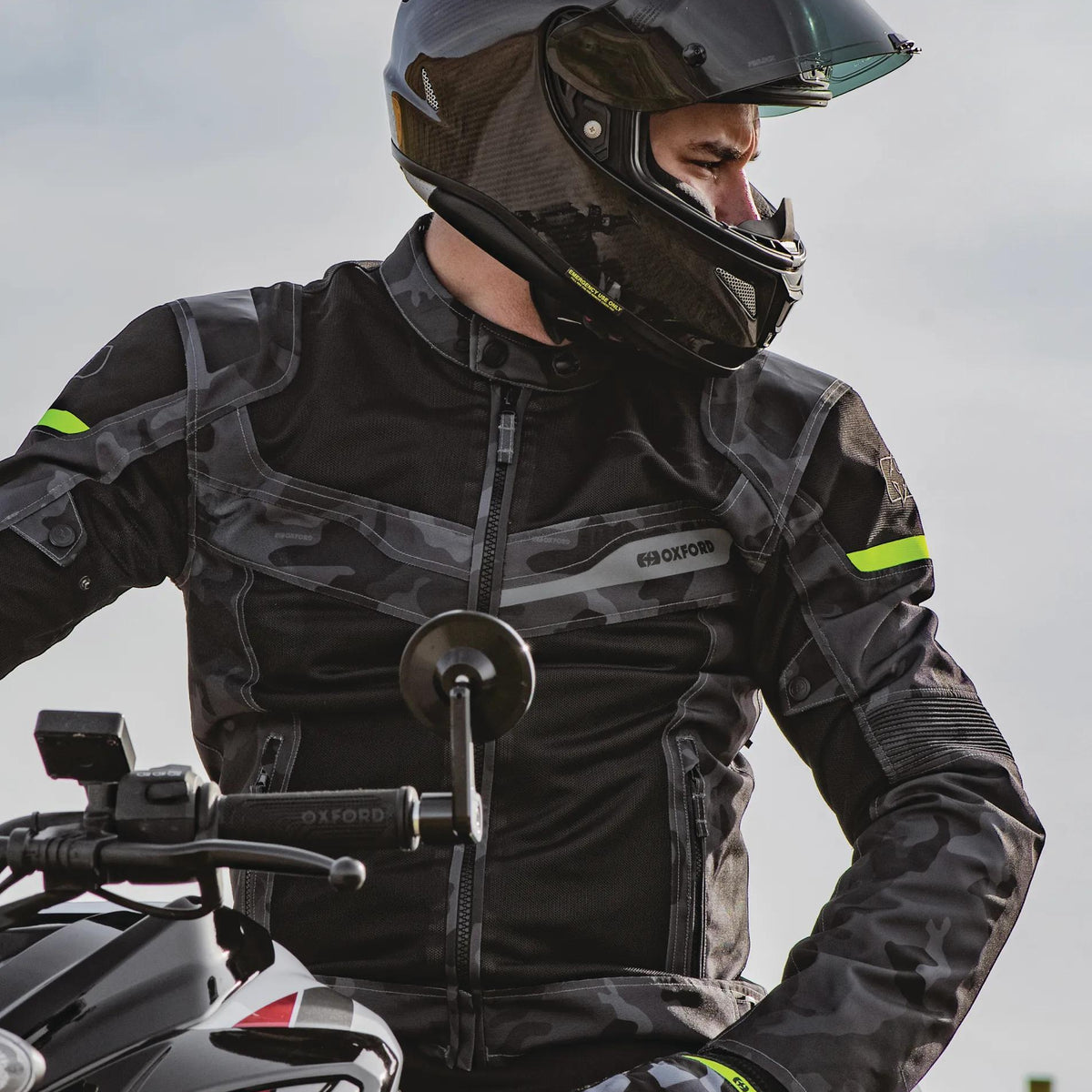 Oxford Dakar Air 1.0 Dry2Dry&trade; Motorjas Heren - Grijs Camo - foto 3