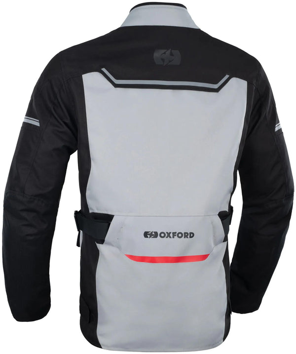 Oxford Metro 2.0 Motorjas Heren - Grijs/Zwart/Rood