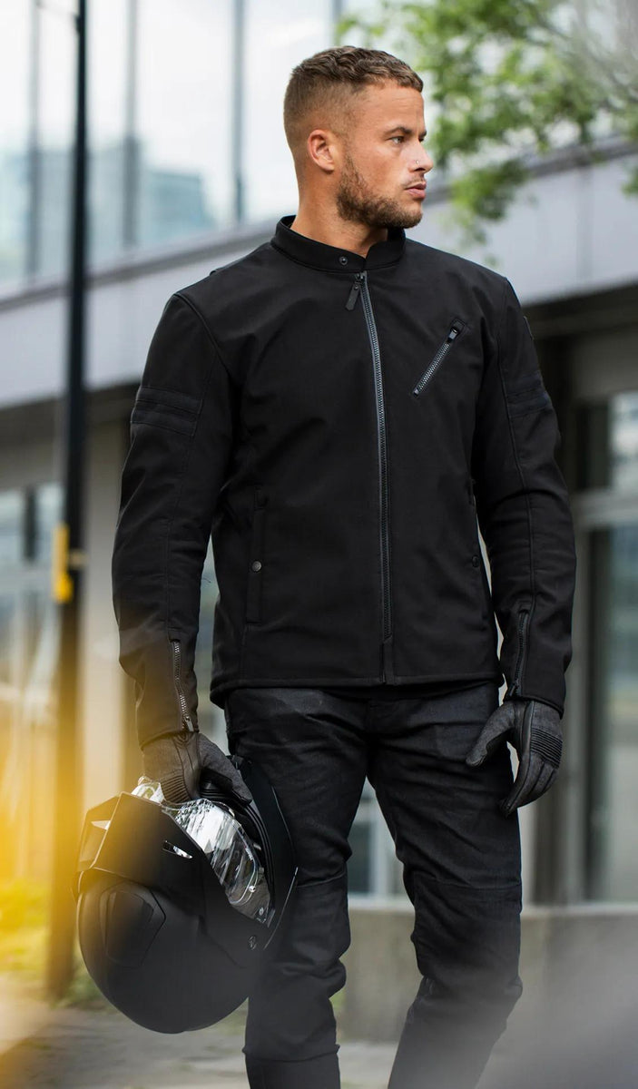 Oxford Faringdon MS Motorjas Heren - Stealth Black - foto 7
