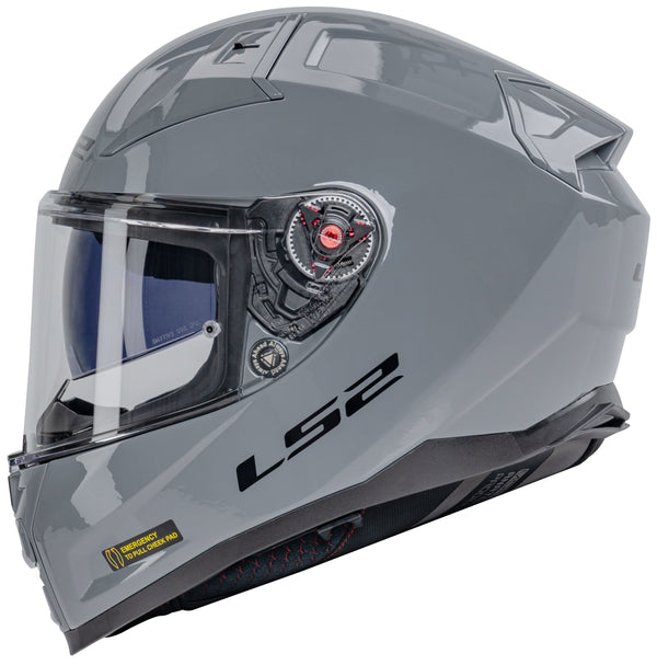 LS2 FF811 Vector II Solid Grau Integralhelm ECE 22.06
