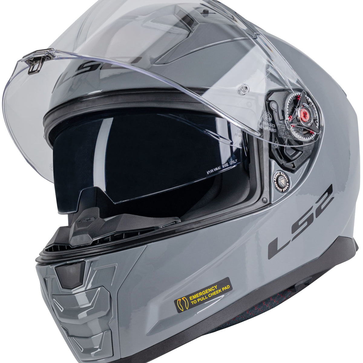 LS2 FF811 Vector II Solid Grijs Integraalhelm ECE 22.06 – foto 3