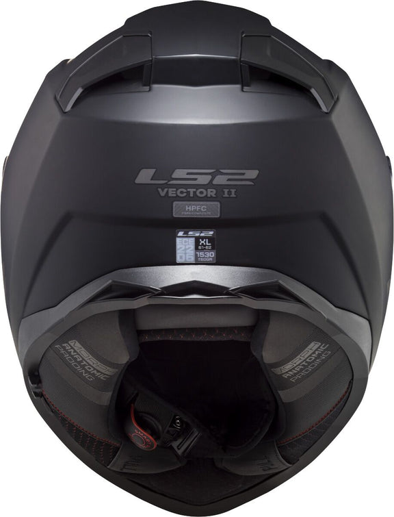 LS2 FF811 Vector II Solid Zwart Mat Integraalhelm ECE 22.06 – foto 3