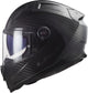 LS2 FF811 Vector II Carbon Solid Zwarte Koolstof Integraalhelm ECE 22.06