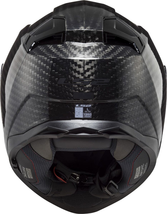 LS2 FF811 Vector II Carbon Solid Zwarte Koolstof Integraalhelm ECE 22.06 – foto 4