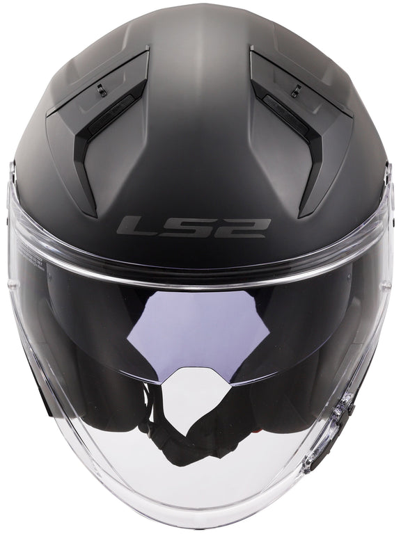 LS2 OF603 Infinity II Solid Mat Zwart Jethelm ECE 22.06