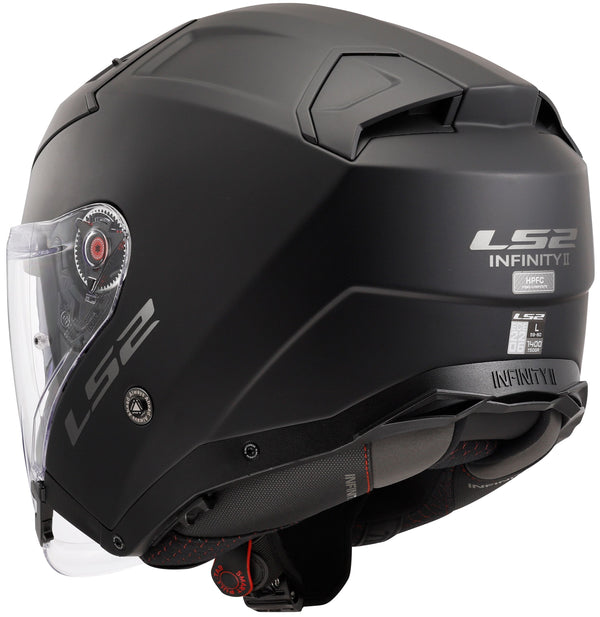LS2 OF603 Infinity II Solid Mattschwarz Jethelm ECE 22.06