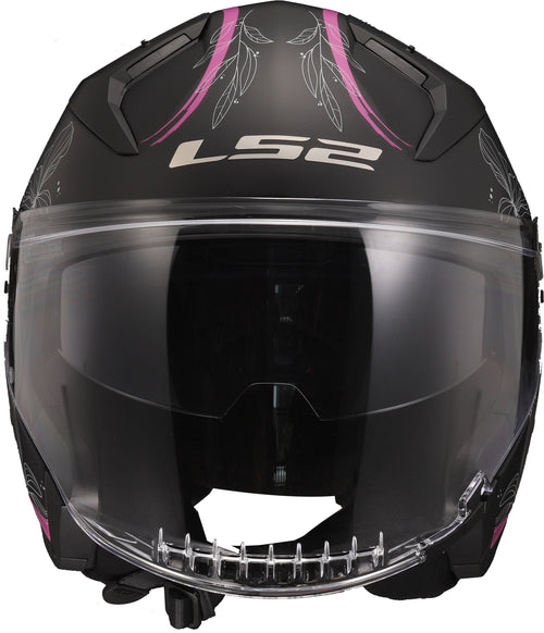 LS2 OF603 Infinity II Lotus Schwarz/Pink Matt Jethelm ECE 22.06