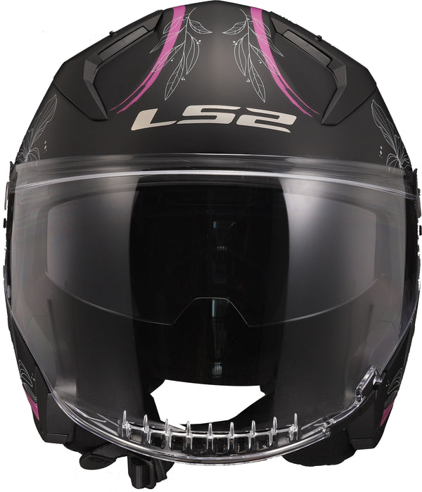 LS2 OF603 Infinity II Lotus Schwarz/Pink Matt Jethelm ECE 22.06