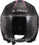 LS2 OF603 Infinity II Lotus Zwart/Roze Mat Jethelm ECE 22.06