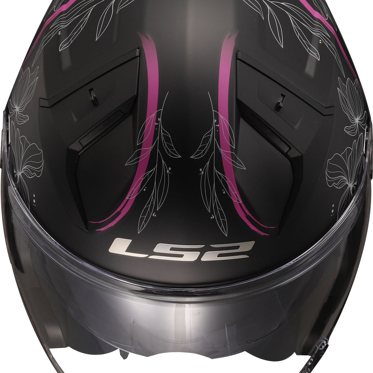 LS2 OF603 Infinity II Lotus Zwart/Roze Mat Jethelm ECE 22.06 – foto 2