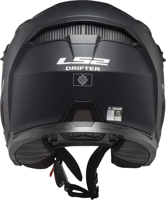LS2 OF606 Drifter Solid Zwart Mat Systeemhelm ECE 22.06 – foto 2