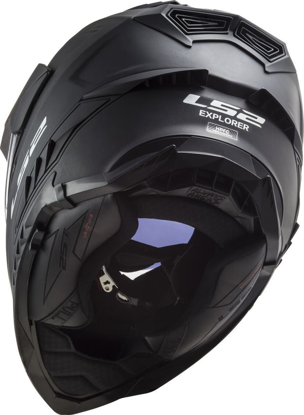 LS2 MX701 Explorer Solid Matt Schwarz Adventure-Helm ECE 22.06