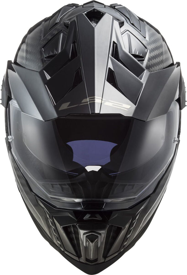 LS2 MX701 Explorer Carbon Solid Zwart Adventurehelm ECE 22.06
