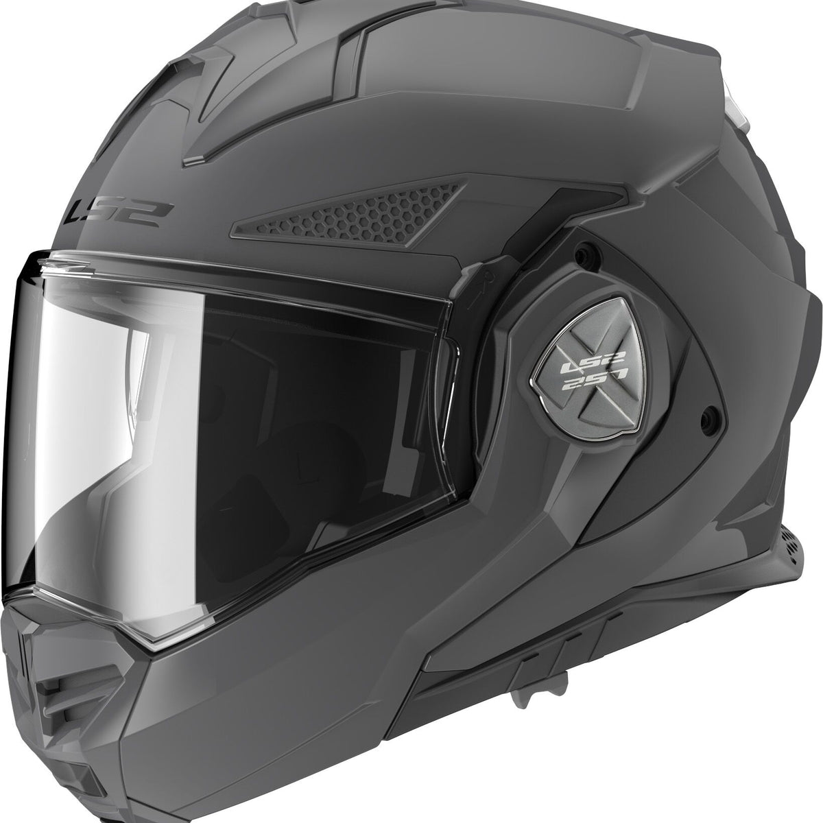 LS2 FF901 Advant X Solid Grijs Systeemhelm ECE 22.06