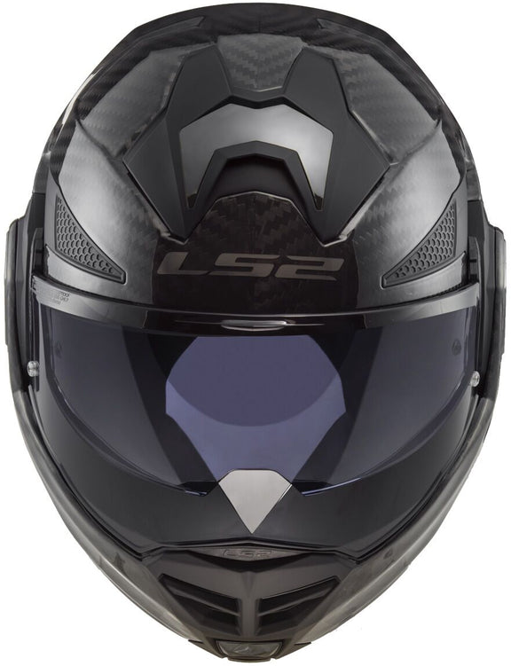 LS2 FF901 Advant X Carbon Solid Zwart Systeemhelm ECE 22.06 – foto 2