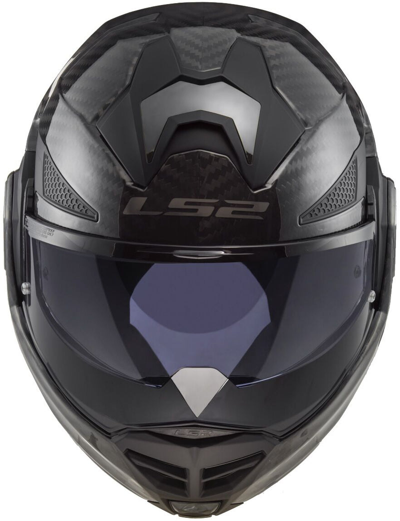 LS2 FF901 Advant X Carbon Solid Zwart Systeemhelm ECE 22.06 – foto 2