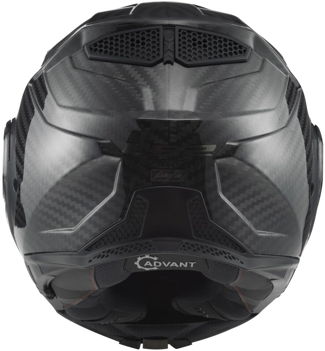 LS2 FF901 Advant X Carbon Solid Zwart Systeemhelm ECE 22.06 – foto 3