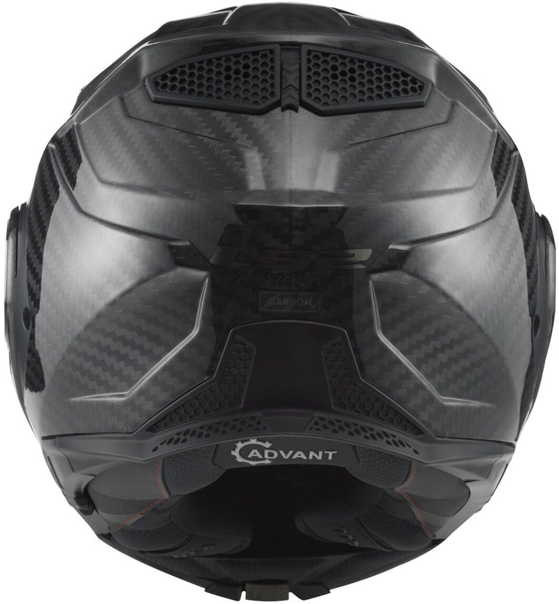 LS2 FF901 Advant X Carbon Solid Zwart Systeemhelm ECE 22.06 – foto 3