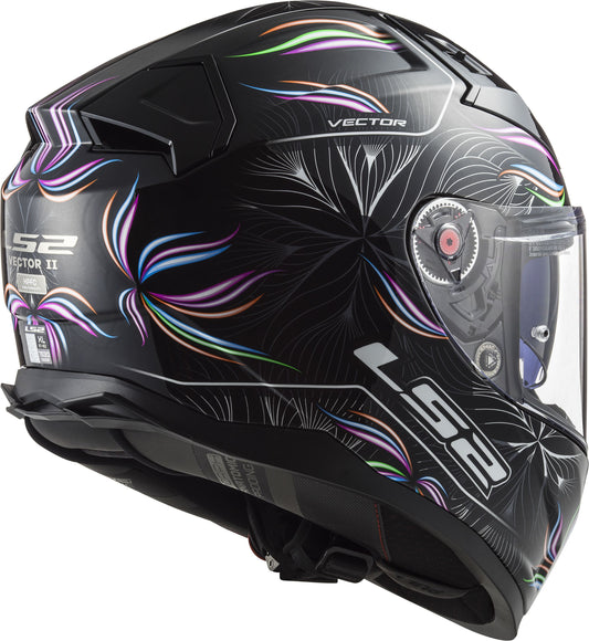 LS2 FF811 Vector II Tropical Zwart/Wit Integraalhelm ECE 22.06 – foto 2