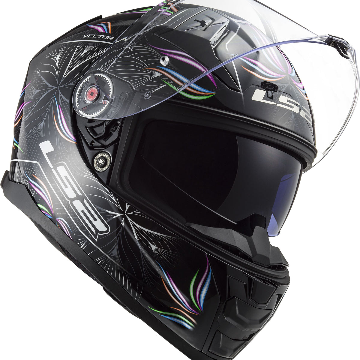 LS2 FF811 Vector II Tropical Zwart/Wit Integraalhelm ECE 22.06 – foto 6