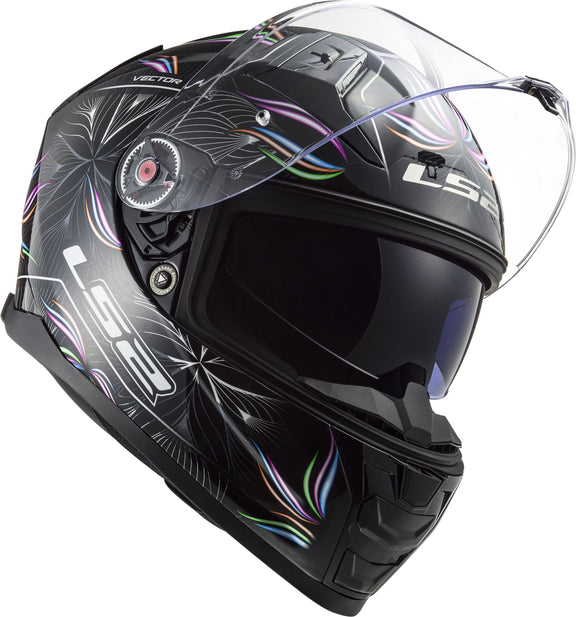 LS2 FF811 Vector II Tropical Zwart/Wit Integraalhelm ECE 22.06 – foto 6