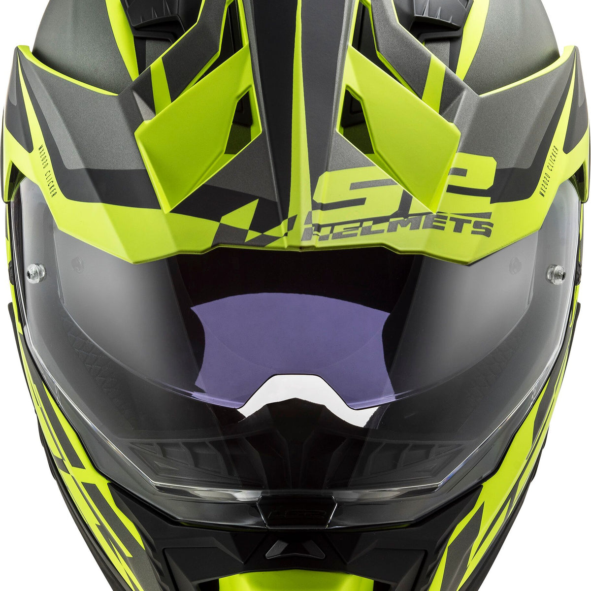 LS2 MX701 Explorer Alter Zwart/Neongeel Mat Adventurehelm ECE 22.06