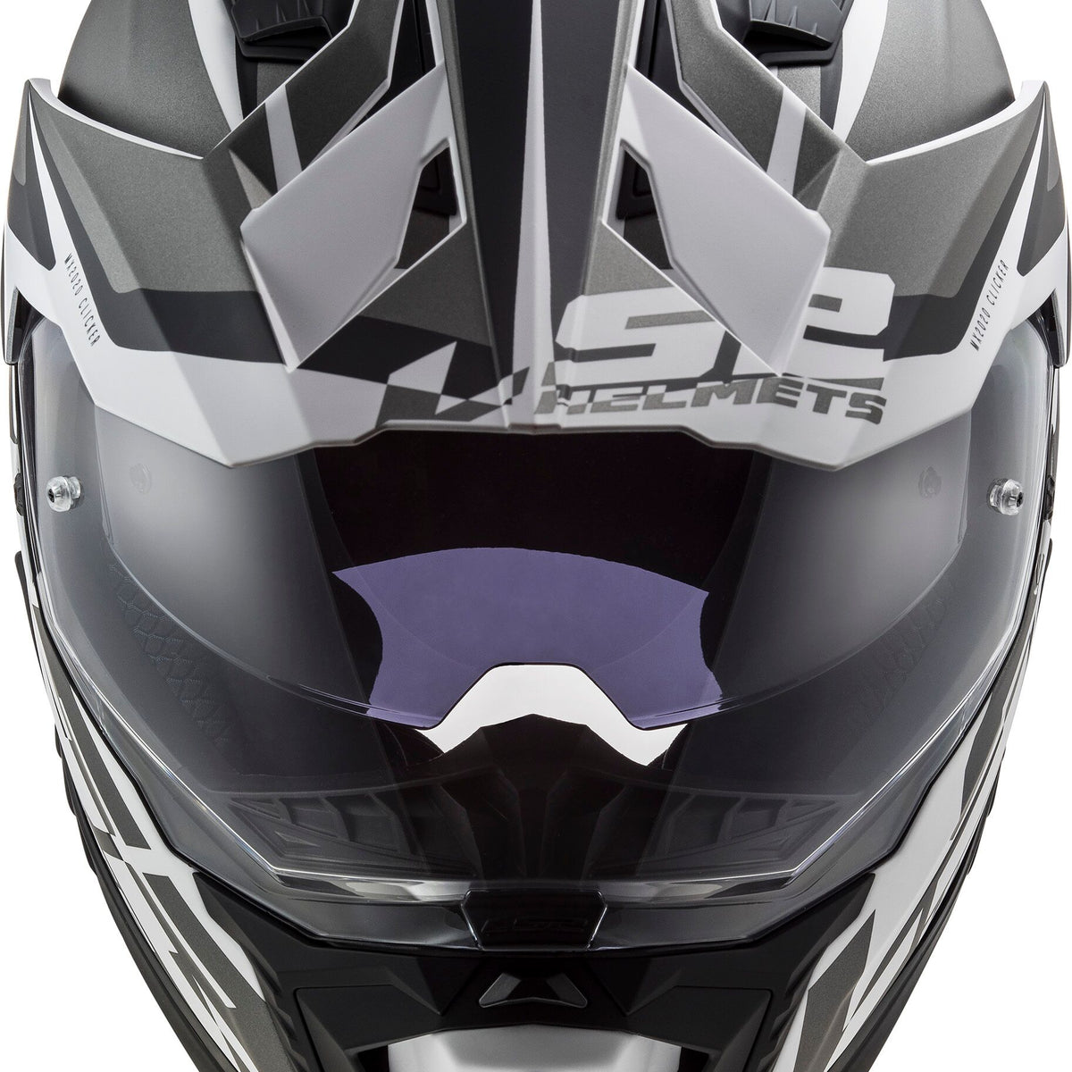 LS2 MX701 Explorer Alter Zwart/Wit Mat Adventurehelm ECE 22.06