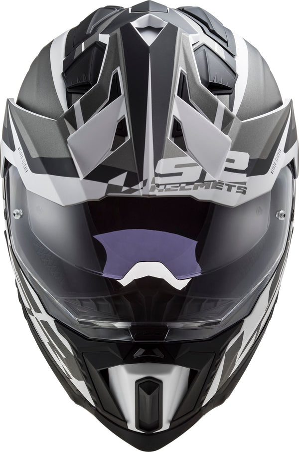 LS2 MX701 Explorer Alter Zwart/Wit Mat Adventurehelm ECE 22.06