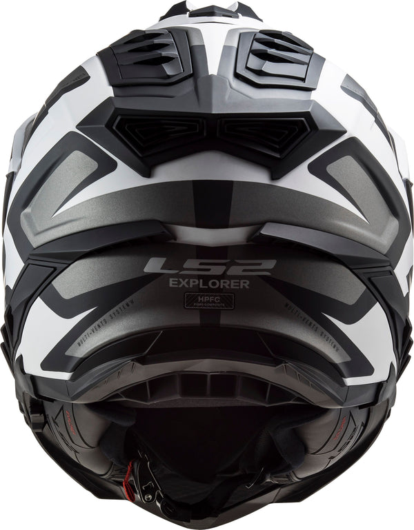LS2 MX701 Explorer Alter Zwart/Wit Mat Adventurehelm ECE 22.06