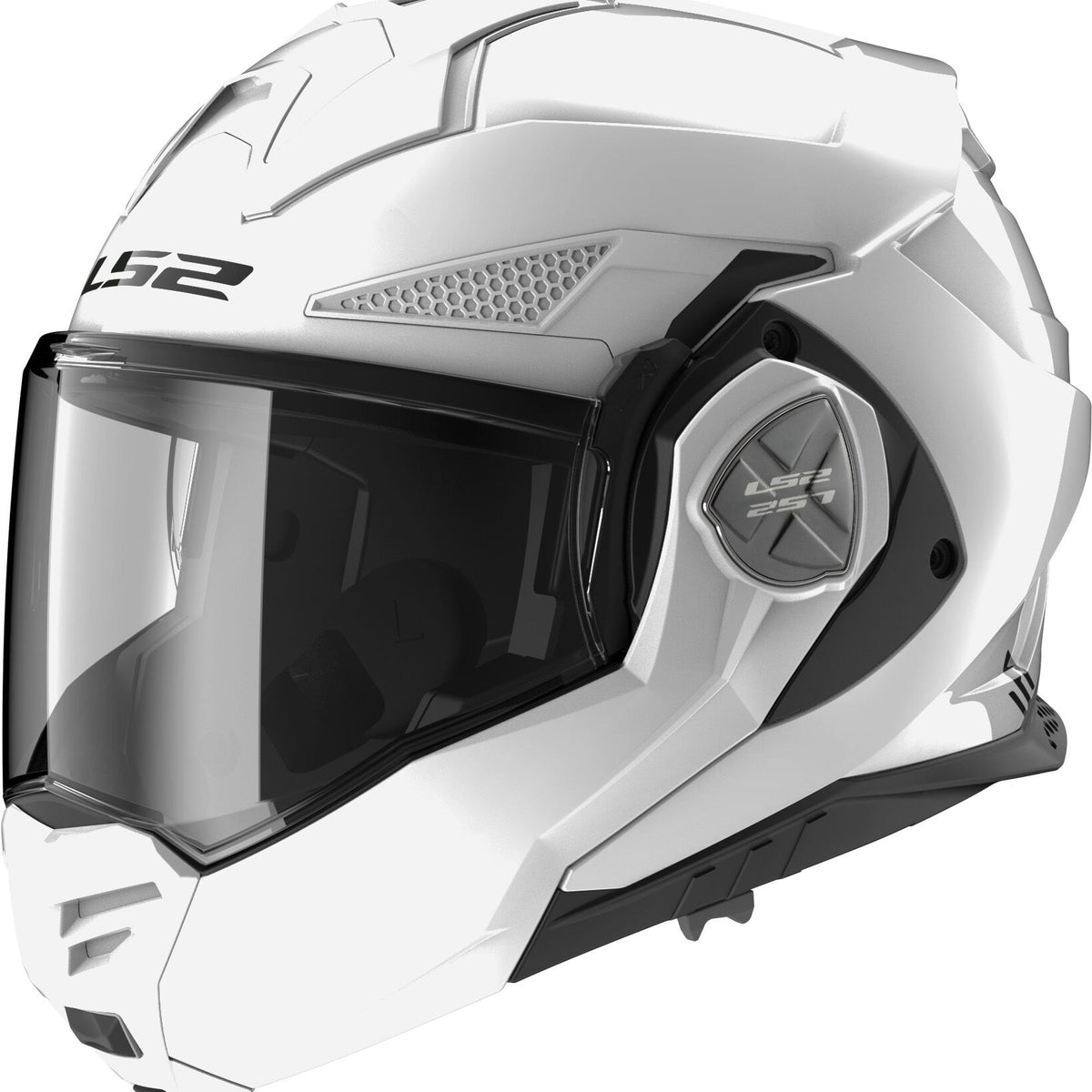 LS2 FF901 Advant X Solid Wit Systeemhelm ECE 22.06