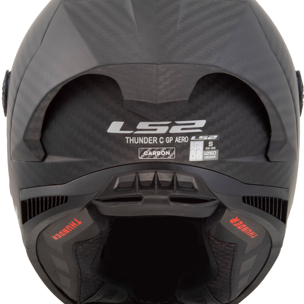 LS2 FF805 Thunder Carbon GP Aero Carbon/Zwart Mat Integraalhelm ECE 22.06 – foto 3