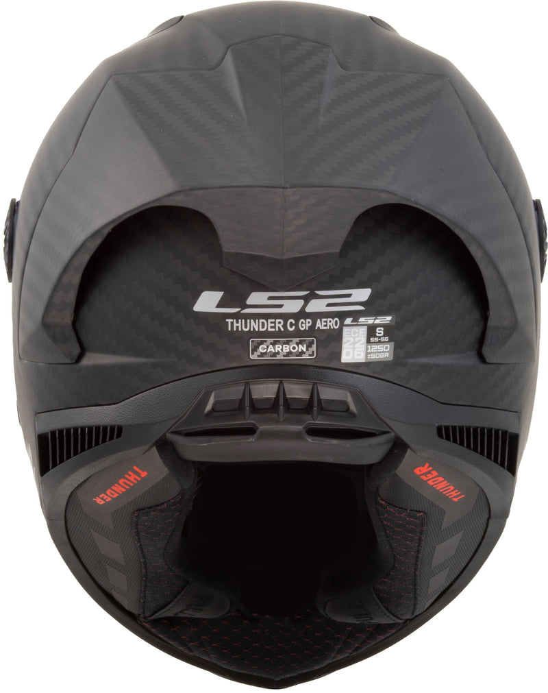 LS2 FF805 Thunder Carbon GP Aero Carbon/Zwart Mat Integraalhelm ECE 22.06 – foto 3